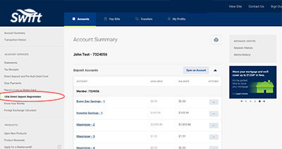 CRA Direct Deposit CRA deposit step 1