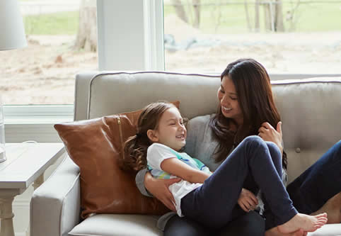 Join the SwiftCapital family mother and daughter play at home