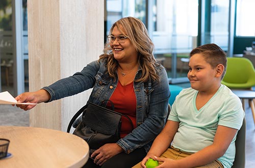 Opening a youth account Parent-and-child-open youth account
